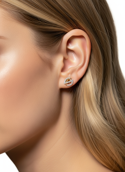 Twilight Crest Lab Diamond Earring