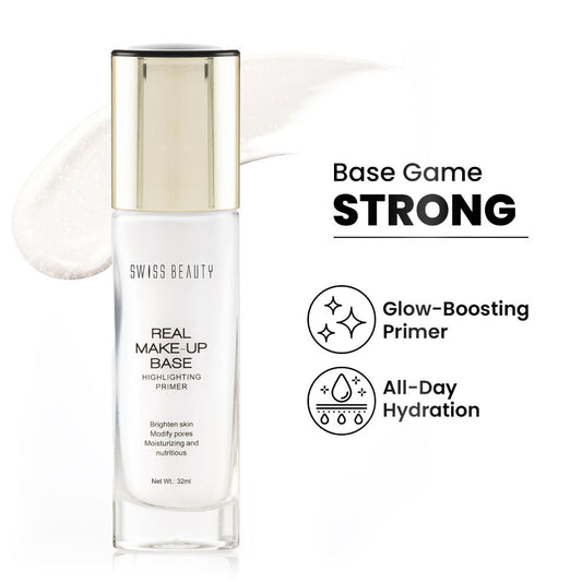 Swiss Beauty Real Make - Up Base Highlighting Primer , Brighten Skin , Modify Pore
