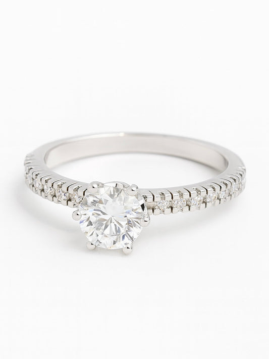 Lian 50 Pointer Lab Diamond Ring Graceful & Elegant