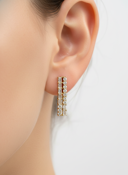 Chic Aurora Lab Diamond Earring